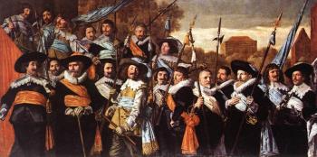 Frans Hals : Officers And Sergeants Of The St Hadrian Civic Guard